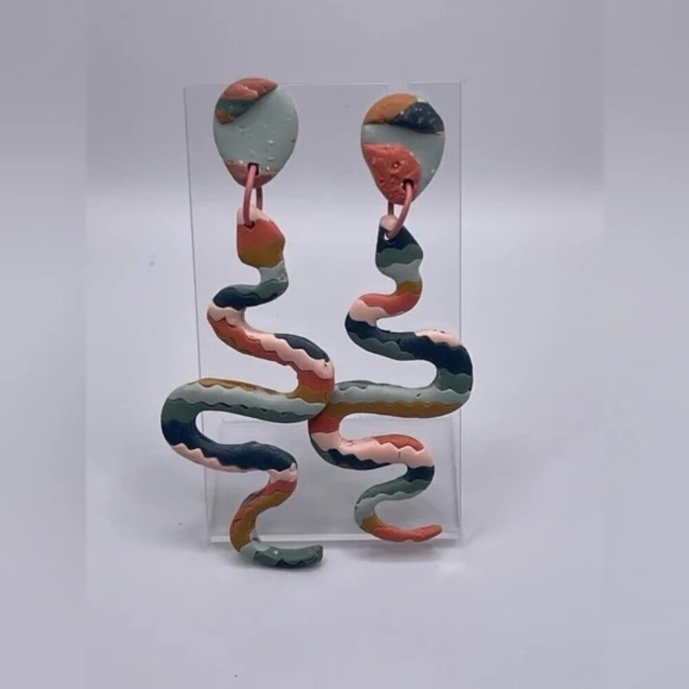NEW! EARRINGS Multicolor Polymer Clay Handmade Handcrafted | Susie Quinn
